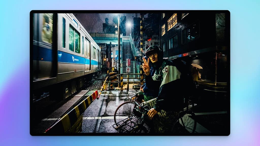 Bike commuting in the rain